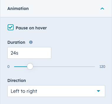 Animation controls